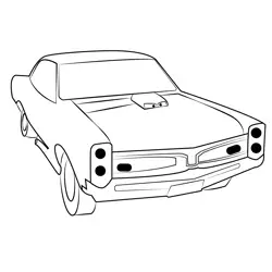 Old Classic Car1 Free Coloring Page for Kids