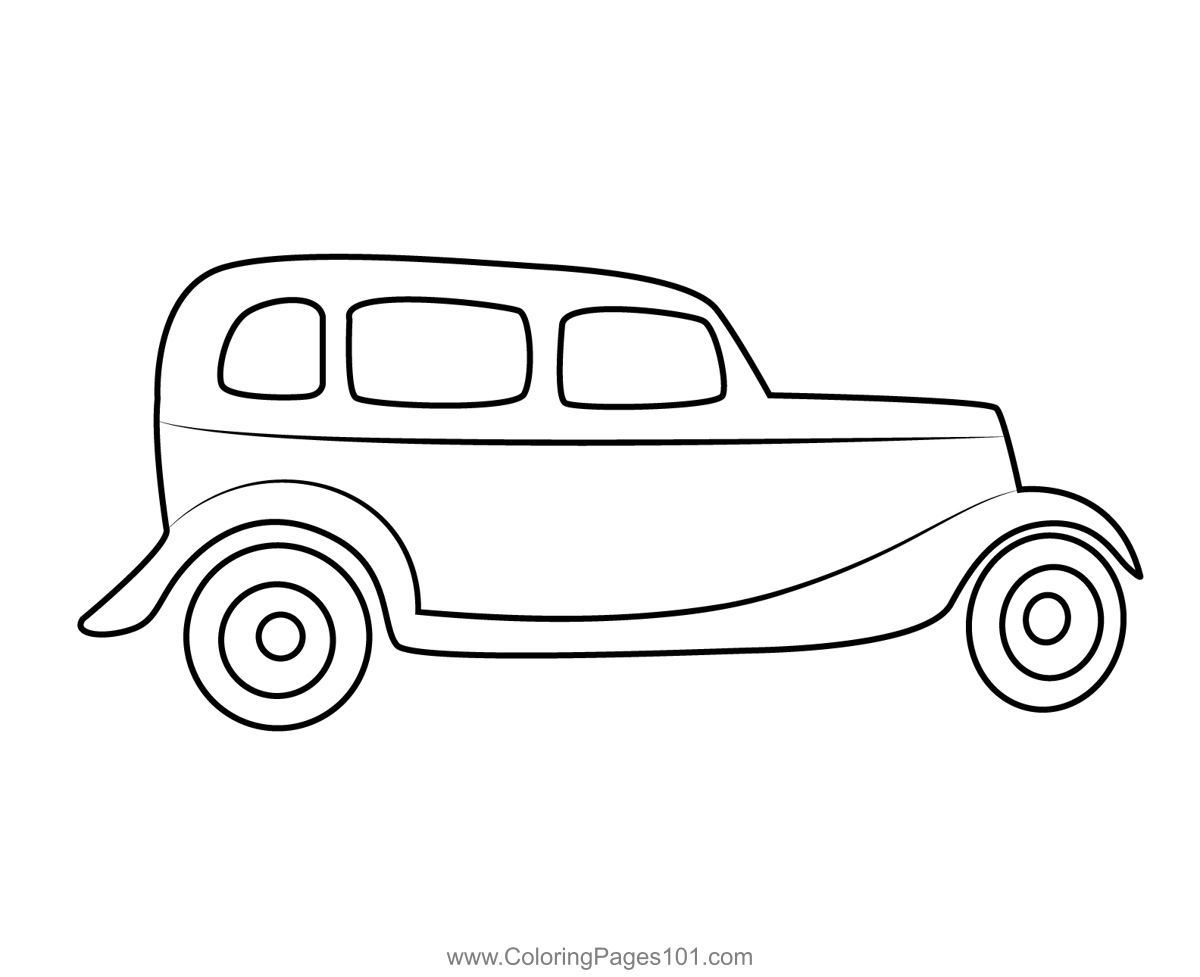 Old Vintage Car Coloring Page for Kids - Free Vintage Cars Printable  Coloring Pages Online for Kids  | Coloring Pages for  Kids