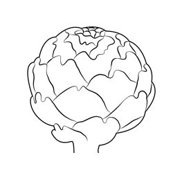 Artichoke Free Coloring Page for Kids