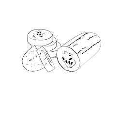 Cucumbers 2 Free Coloring Page for Kids
