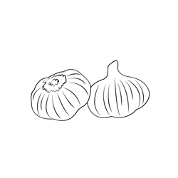 Garlic 2 Free Coloring Page for Kids