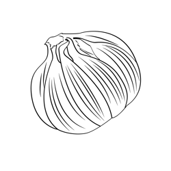 Garlic 3 Free Coloring Page for Kids