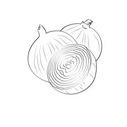 Onion 2 Free Coloring Page for Kids