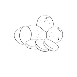 Potatoes 2 Free Coloring Page for Kids