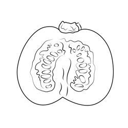 Pumpkin Seeds Free Coloring Page for Kids
