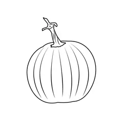 Pumpkin Free Coloring Page for Kids