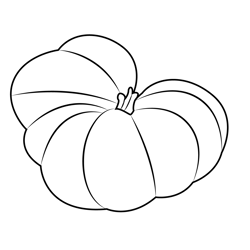 Big Red Tomato Free Coloring Page for Kids