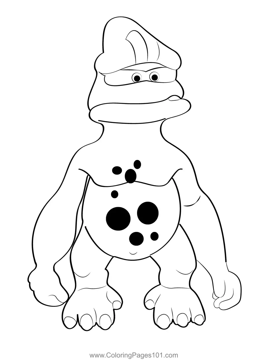 Ugly Monster Coloring Page for Kids - Free Adiboo Printable Coloring