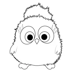 Anne Angry Birds Free Coloring Page for Kids
