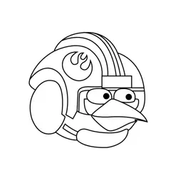 Blue Squadron Angry Birds Free Coloring Page for Kids