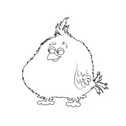 Bob Wingman Angry Birds Free Coloring Page for Kids