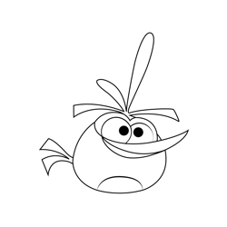 Bubbles Angry Birds Free Coloring Page for Kids