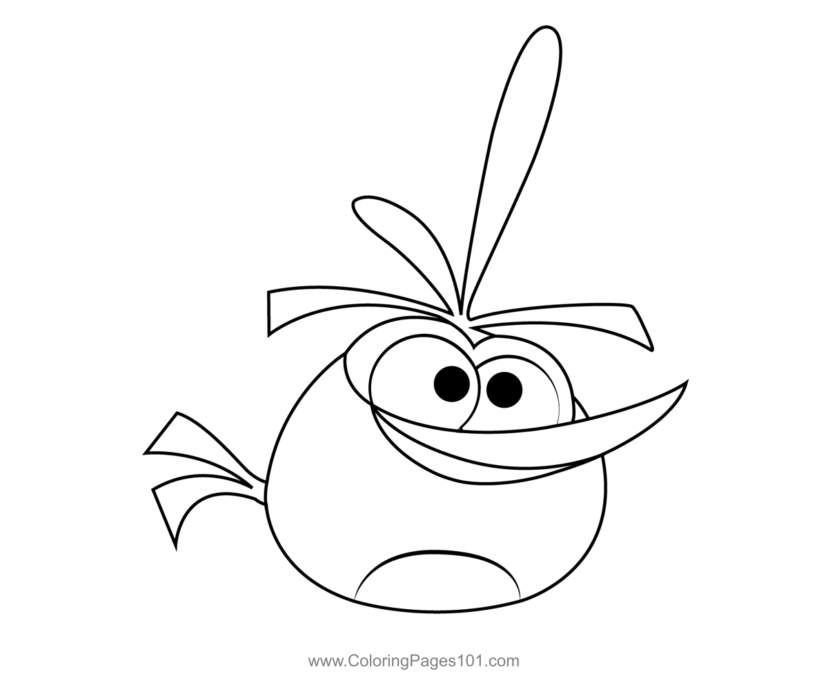 Bubbles Angry Birds Coloring Page for Kids - Free Angry Birds Printable  Coloring Pages Online for Kids 