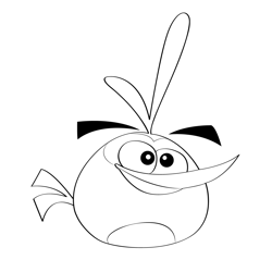 Bubbles Angry Birds Free Coloring Page for Kids