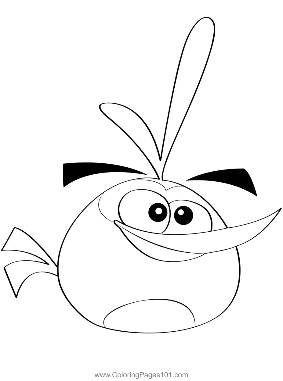 Bubbles Angry Birds Coloring Page for Kids Free Angry Birds Printable