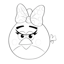 Cute Bird Free Coloring Page for Kids