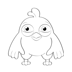 Cutiest Bird Free Coloring Page for Kids