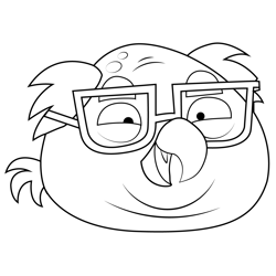 Danny Devito Bird Angry Birds Free Coloring Page for Kids