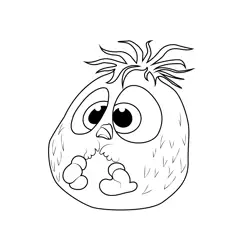 Dylan Angry Birds Free Coloring Page for Kids