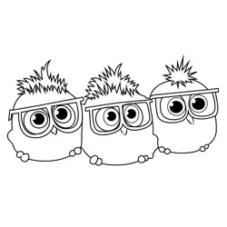 Glenn s Hatchlings Angry Birds Free Coloring Page for Kids