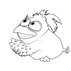Greg Blue Angry Birds Free Coloring Page for Kids