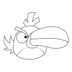 Hal Angry Birds Free Coloring Page for Kids