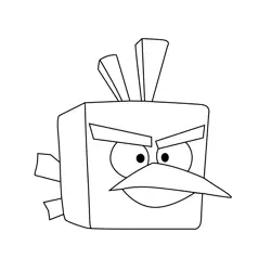 Ice Bird Angry Birds Free Coloring Page for Kids