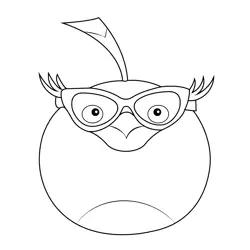 Momb Angry Birds Free Coloring Page for Kids