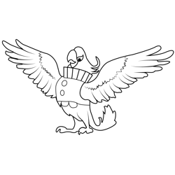 Nigel Rio Angry Birds Free Coloring Page for Kids
