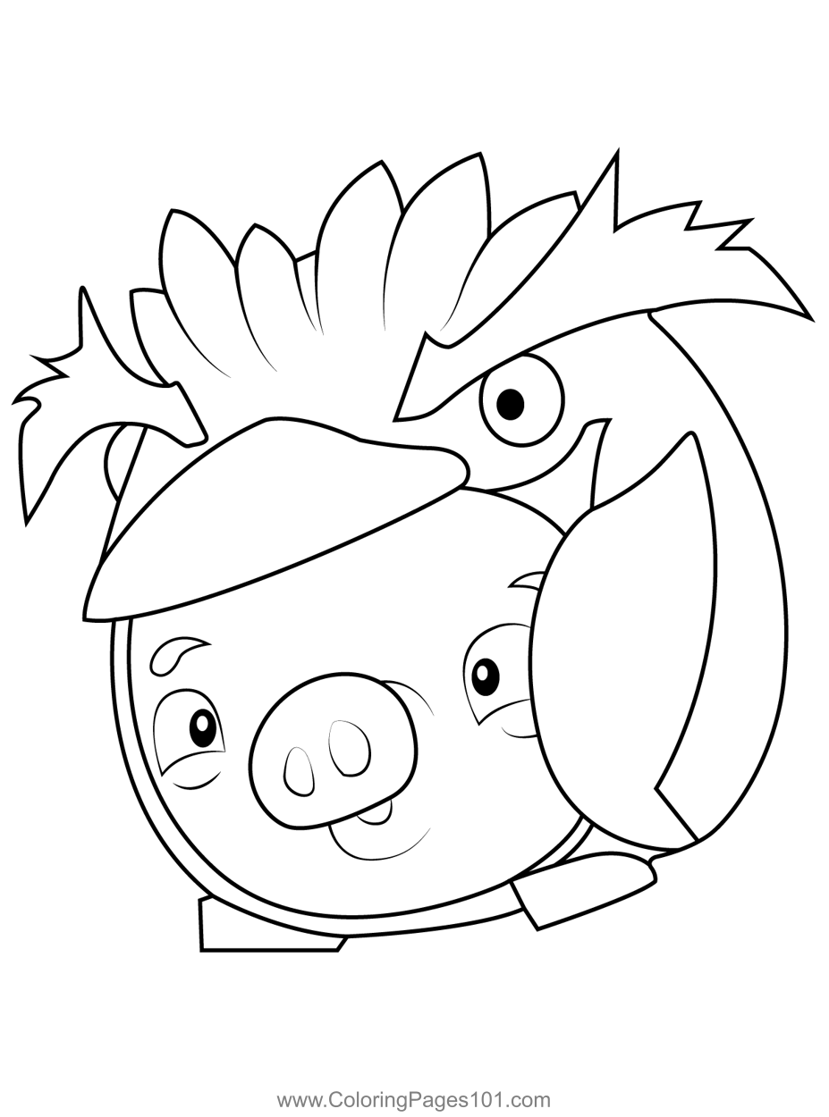 Penguins Angry Birds Coloring Page for Kids - Free Angry Birds ...