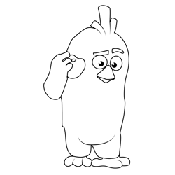 Phillip Angry Birds Free Coloring Page for Kids