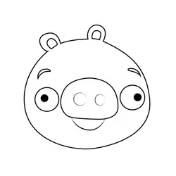 Playable Pig Angry Birds Free Coloring Page for Kids