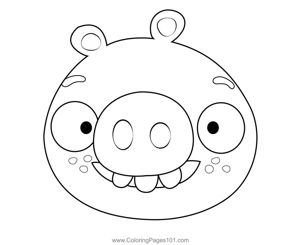 Ross Angry Birds Coloring Page for Kids - Free Angry Birds Printable