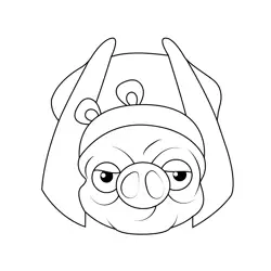 Rune Haako Angry Birds Free Coloring Page for Kids