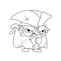 Sinbad Angry Birds Free Coloring Page for Kids