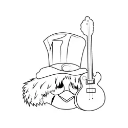 Slash Angry Birds Free Coloring Page for Kids