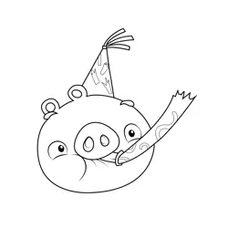 Sneezy Angry Birds Free Coloring Page for Kids