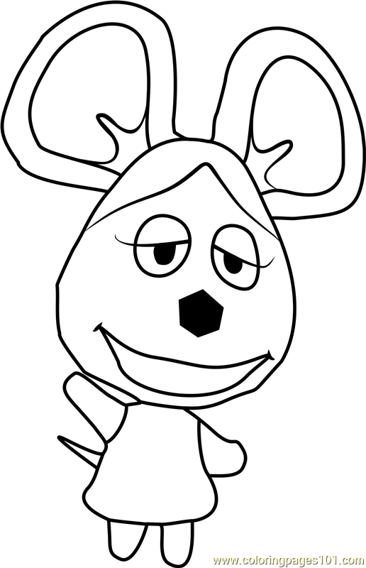 Download Anicotti Animal Crossing Coloring Page For Kids Free Animal Crossing Printable Coloring Pages Online For Kids Coloringpages101 Com Coloring Pages For Kids