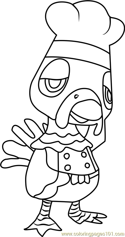 Franklin Animal Crossing Coloring Page for Kids - Free Animal Crossing  Printable Coloring Pages Online for Kids  | Coloring  Pages for Kids
