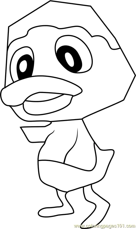 Fruity Animal Crossing Coloring Page for Kids - Free Animal Crossing ...