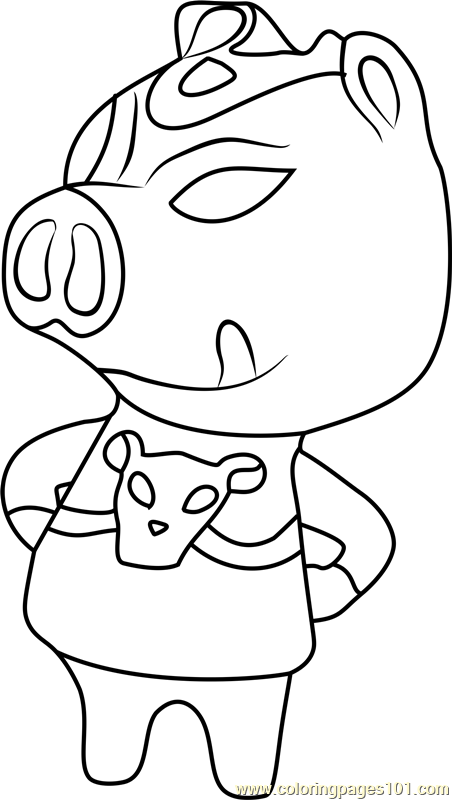 Ganon Animal Crossing Coloring Page for Kids - Free Animal Crossing