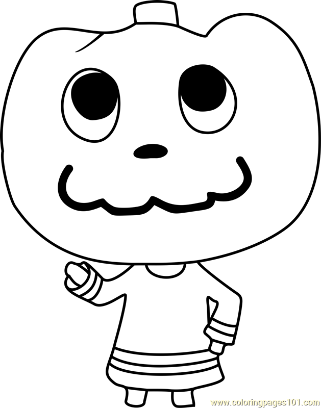 Jack Animal Crossing Coloring Page for Kids - Free Animal Crossing