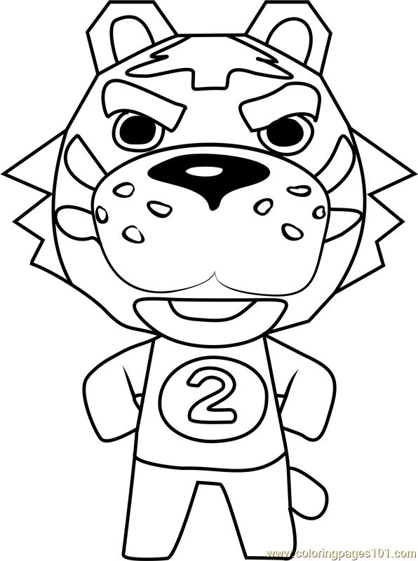 Tybalt Animal Crossing Coloring Page for Kids - Free Animal Crossing