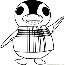 Aurora Animal Crossing Free Coloring Page for Kids