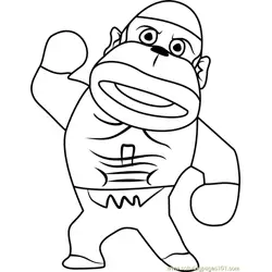 Boyd Animal Crossing Free Coloring Page for Kids