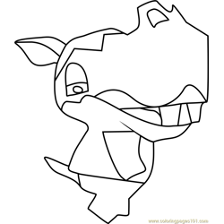 Clara Animal Crossing Free Coloring Page for Kids