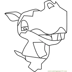 Clara Animal Crossing Free Coloring Page for Kids