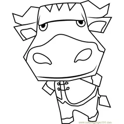 Oxford Animal Crossing Free Coloring Page for Kids