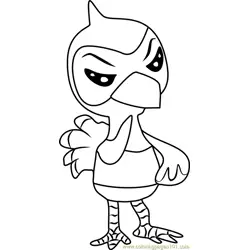 Phil Animal Crossing Free Coloring Page for Kids