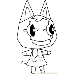 Pierre Animal Crossing Free Coloring Page for Kids